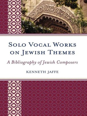 cover image of Solo Vocal Works on Jewish Themes